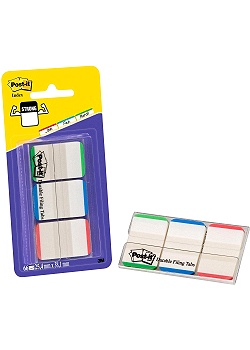 Post-it® Index Strong st.färg m.skrivfält (kort 3 block)