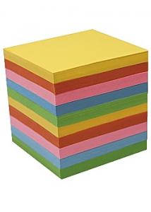 Blockkub refill färg. papper 90x90 800bl