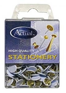 Häftstift plastask vita (fp om 200 st)