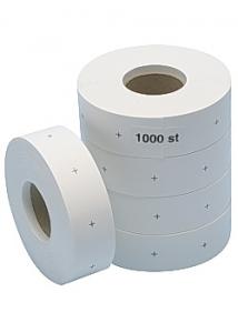 Kartongetikett 30x36mm på rulle (rulle om 1000 st)