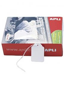 Etikett med snöre 34x53mm (fp om 500 st)