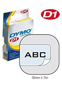 Dymo Tape D1 9mm svart på blå