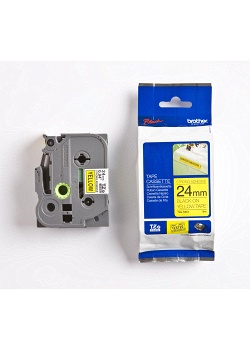 P-Touch Tape TZe-S651 24mm svart/gul