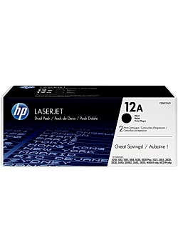 Hewlett Packard Toner Q2612AD svart (fp om 2 st)