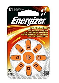 Energizer Batteri hörsel 13 orange (fp om 8 st)