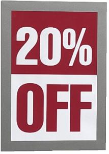 Durable Självh. magnetram DURAFRAME A5 silver (fp om 2 st)