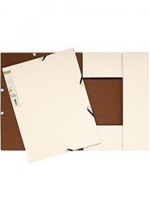 Exacompta Gummibandsmapp FOREVER kartong 3-kl sand