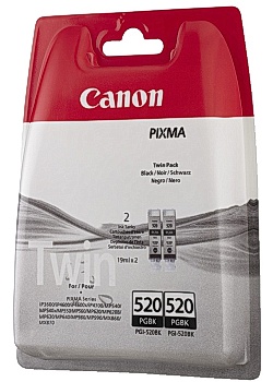 Canon Bläckpatron PGI-520BK svart (fp om 2 st)