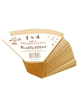 Kaffefilter 1x4 (fp om 200 st)