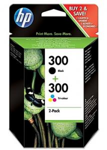 Hewlett Packard Bläckpatron CN637EE svart+färg (fp om 2 st)