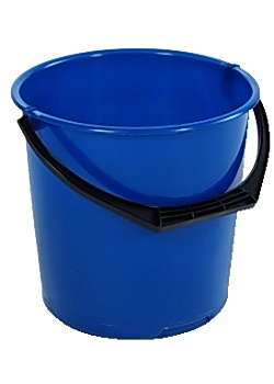 Hink rund blå 10L