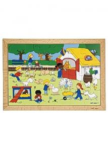 Rampussel bondgårdsbesök 40x28cm
