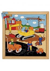 Rampussel vägbygge 34x34cm