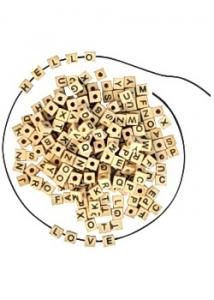 Träpärlor ABC (fp om 300 st)