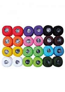 Virkgarn 12 färger x2 20gr (fp om 24 st)