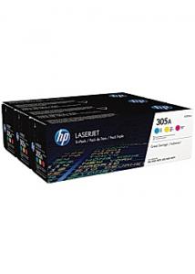 Hewlett Packard Toner CF370AM 305A C/M/Y (fp om 3 st)