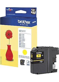 Brother Bläckpatron LC121Y gul
