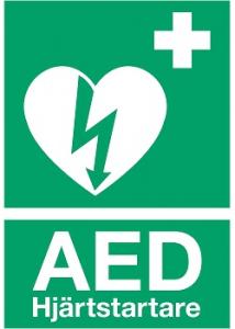 Klisteretikett A5 Hjärtstartare
