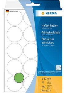 Herma Etikett Allround 32mm grön (fp om 480 st)