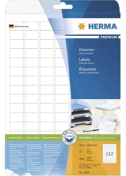 Herma Etikett Premium 25,4x16,9mm (fp om 2800 st)