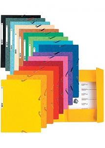 Exacompta Gummibandsmapp 400g A4 sort (fp om 50 st)