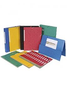 Exacompta Gummibandsmapp 3-klap A4 600g sort (fp om 25 st)