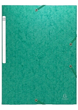 Exacompta Gummibandsmapp 3-klaff A4 600g grön