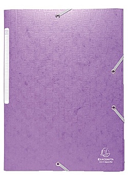 Exacompta Gummibandsmapp 3-klaff A4 600g lila