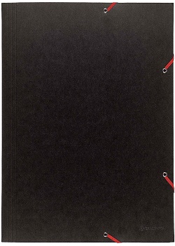 Exacompta Gummibandsmapp 3-klaff 380g A3 sort