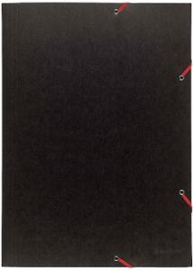 Exacompta Gummibandsmapp 3-klaff 380g A3 sort