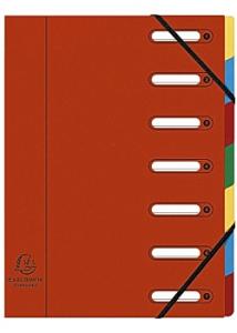 Exacompta Sorteringsmapp 7-flik röd