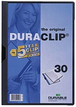 Durable Klämmapp Duraclip 2200 A4 3mm m.grå