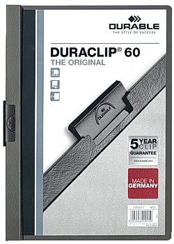 Durable Klämmapp Duraclip 2209 A4 6mm m.grå