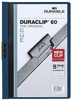Durable Klämmapp Duraclip 2209 A4 6mm m.blå
