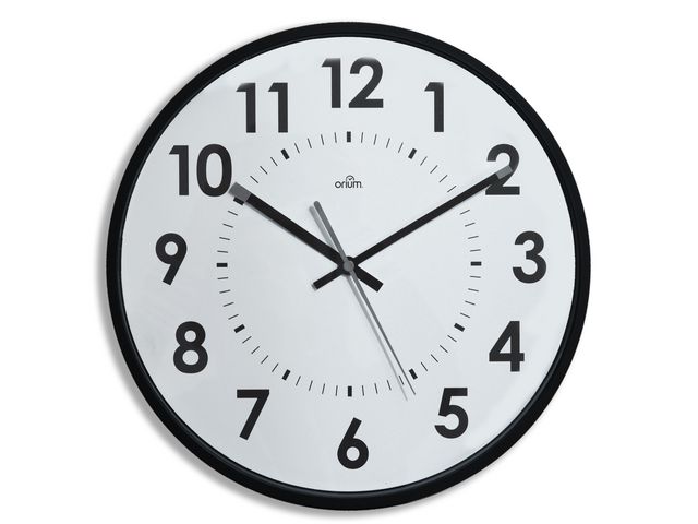 Väggur CEP Silent Ø30cm svart