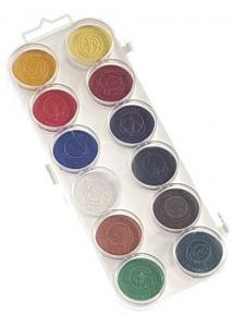 Akvarellfärglåda 30mm 12 färger (fp om 12 st)