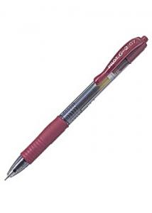Gelkulpenna PILOT G-2 07 mörkröd