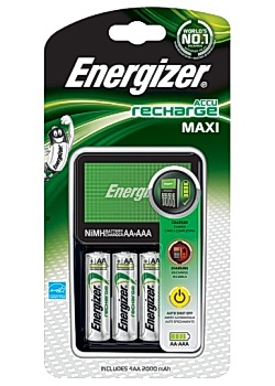 Energizer Batteriladdare Maxi + 4AA (set om 5 st)