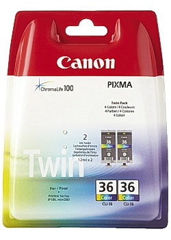 Canon Bläckpatron CLI-36 färg (fp om 2 st)
