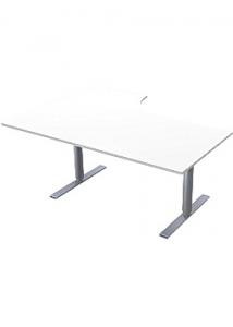 LANAB DESIGN Bord El Höger 160x120cm vitlaminat/grå