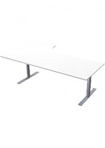 LANAB DESIGN Bord El Höger 200x120cm vitlaminat/grå