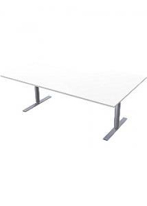 LANAB DESIGN Bord El Vänster 200x120cm vitlam/grå