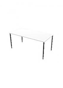 LANAB DESIGN Bord fristående 160x80cm vitlam/svart