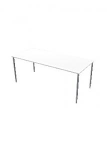 LANAB DESIGN Bord Fristående 180x80cm vitlaminat/grå