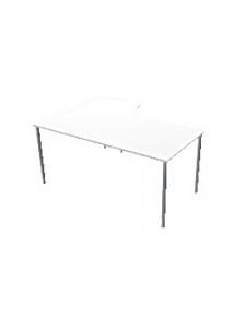 LANAB DESIGN Bord Höger 160x120cm vitlaminat/grå