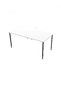 LANAB DESIGN Bord Höger 160x120cm vitlaminat/svart