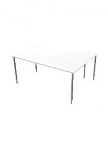 LANAB DESIGN Bord Vänster 160x120cm vitlaminat/grå