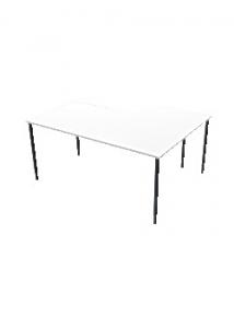 LANAB DESIGN Bord Vänster 160x120cm vitlaminat/svart