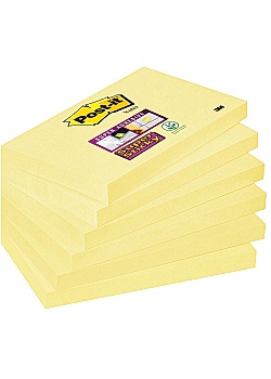 Post-it® Notes SuperSticky gul76x127 (fp om 6 x 90 blad)