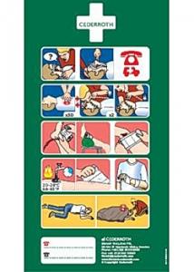 Cederroth Första Hjälpen-instruktion